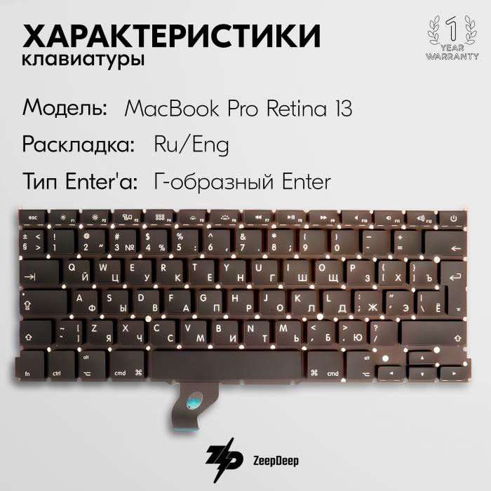 фотография клавиатуры A1502 angular enter RUS (сделана 05.04.2024) цена: 1200 р.