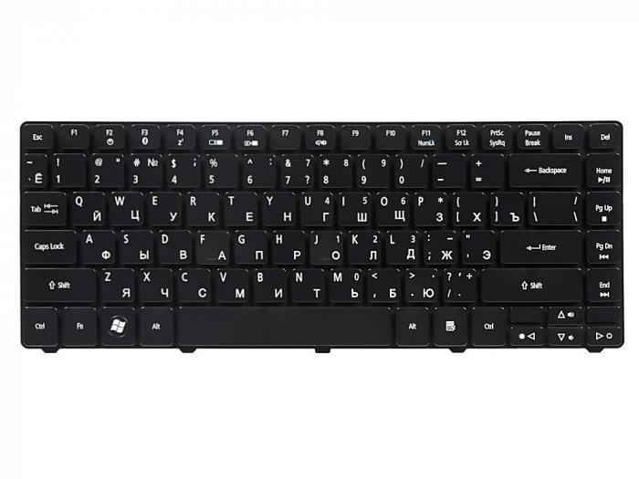 фотография клавиатуры для ноутбука Acer Aspire 4738 (сделана 21.05.2020) цена: 690 р.