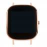 фото дисплей в сборе с тачскрином и рамкой крепления ASUS ZENWATCH 2 WREN-3G Wi501q панель черная,обод вариация бронзового