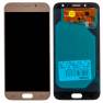 фото дисплей в сборе с тачскрином (модуль) для Samsung Galaxy J7 (SM-J730F) золотой (2017) OLED