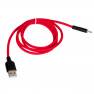 фото кабель USB HOCO X21 Plus Silicone для Type-C, 3.0A, длина 1.0м, красный
