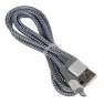 фото кабель USB REMAX RC-152a Colorful Light для Type-C, 2.4А, длина 1.0м, серый