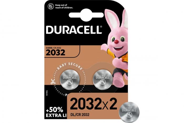 фотография батарейки литиевые Duracell, 2032 3V 2шт CR2032 (сделана 24.11.2023) цена: 255 р.