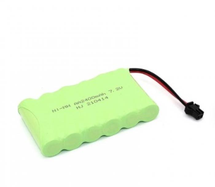 фотография аккумулятор Ni-Mh 7.2V 2400 mAh AA Flatpack разъем SM (сделана 09.04.2024) цена: 658 р.