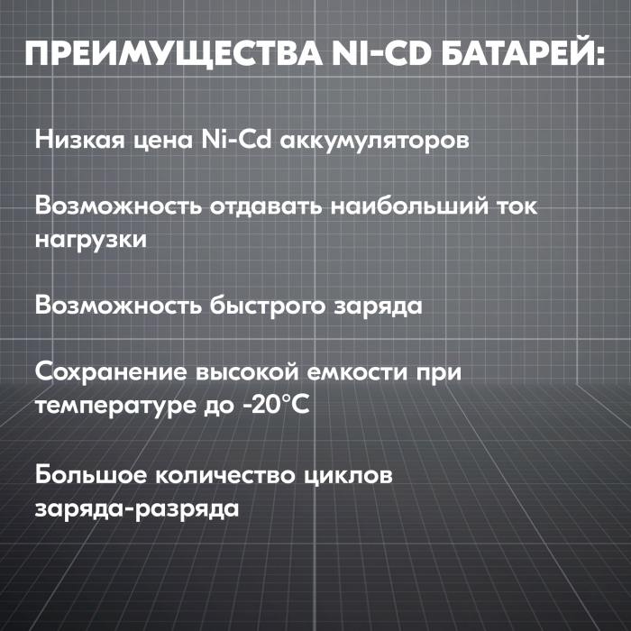 фотография аккумулятор Ni-Cd 4.8V 1800 mAh AA Flatpack разъем JST (сделана 09.04.2024) цена: 349 р.