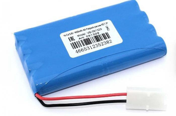 фотография аккумулятор Ni-Cd 9,6V 1400mAh AA Flatpack разъем KET-2P (сделана 09.04.2024) цена: 500 р.