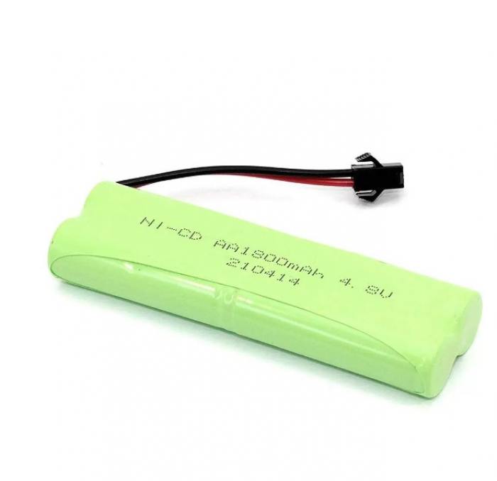 фотография аккумулятор Ni-Cd 4.8V 1800 mAh AA Twinstick разъем SM (сделана 09.04.2024) цена: 429 р.