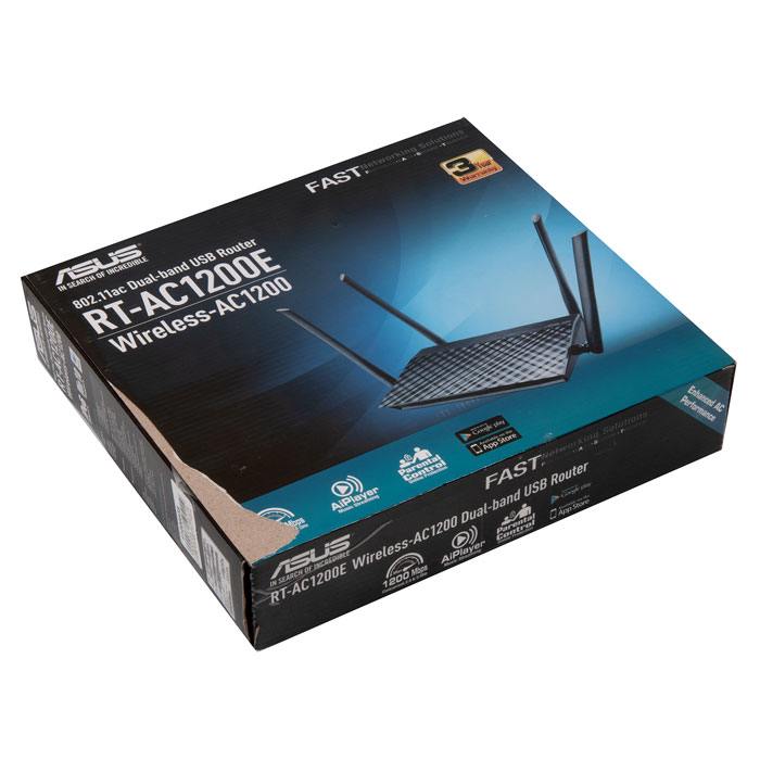 фотография wi-Fi маршрутизатор ASUS RT-AC1200E V.A 802.11AC,100mbit,4 порта,4 антенны, б/у  в коробке с бп (сделана 10.01.2024) цена: 1645 р.