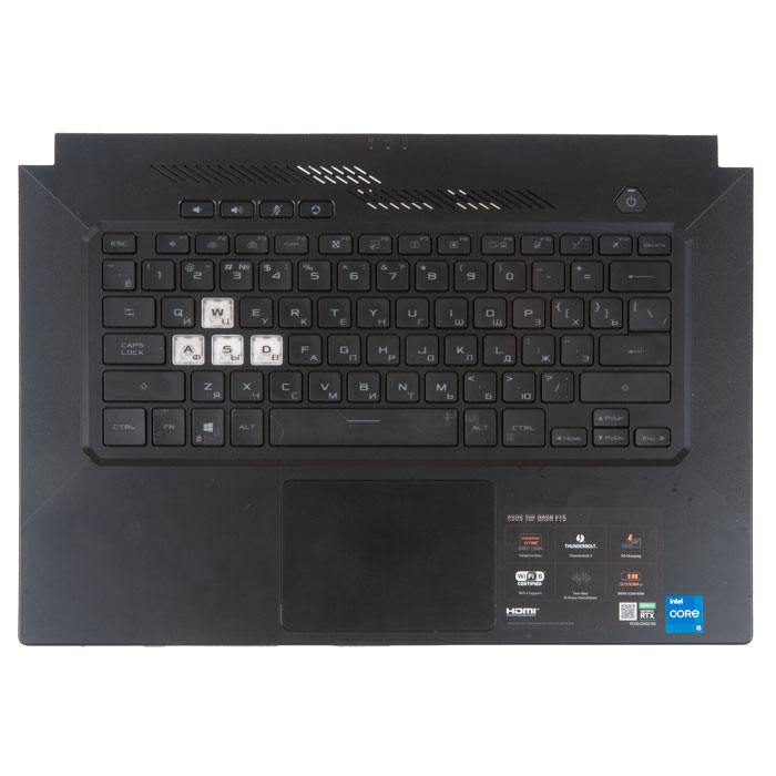 фотография клавиатура с топкейсом для ноутбука Asus FX516P, FX516PE, FX516PM, FX516PR, с подсветкой, с разбора,щербинки 6051B1444801 (сделана 23.01.2024) цена: 5570 р.