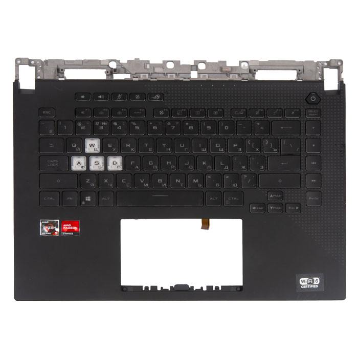 фотография клавиатура с топкейсом для ноутбука Asus G513IH,G513IM,G513QY,с подсветкой,без тачпада ,чёрный,с разбора,царапины (сделана 11.05.2024) цена: 5570 р.