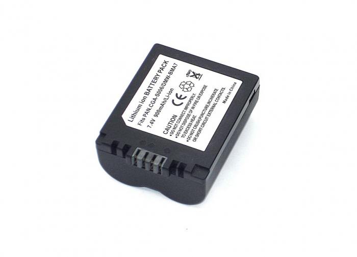 фотография аккумуляторная батарея для фотоаппарата Panasonic Lumix DMC-FZ2 (CGA-S006) 7,2V 1500mAh Li-ion (сделана 06.02.2024) цена: 644 р.