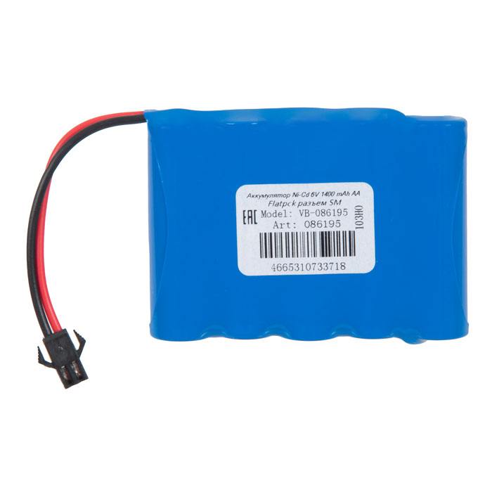 фотография аккумулятор Ni-Cd 6V 1400 mAh AA Flatpck разъем SM (сделана 09.04.2024) цена: 415 р.