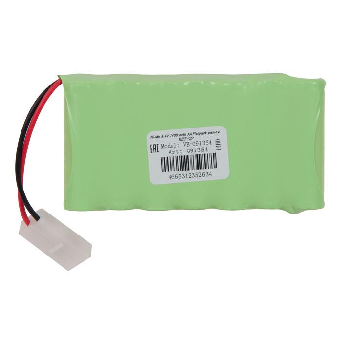 фотография аккумулятор Ni-Mh 8.4V 2400 mAh AA Flatpack разъем KET-2P (сделана 10.04.2024) цена: 844 р.