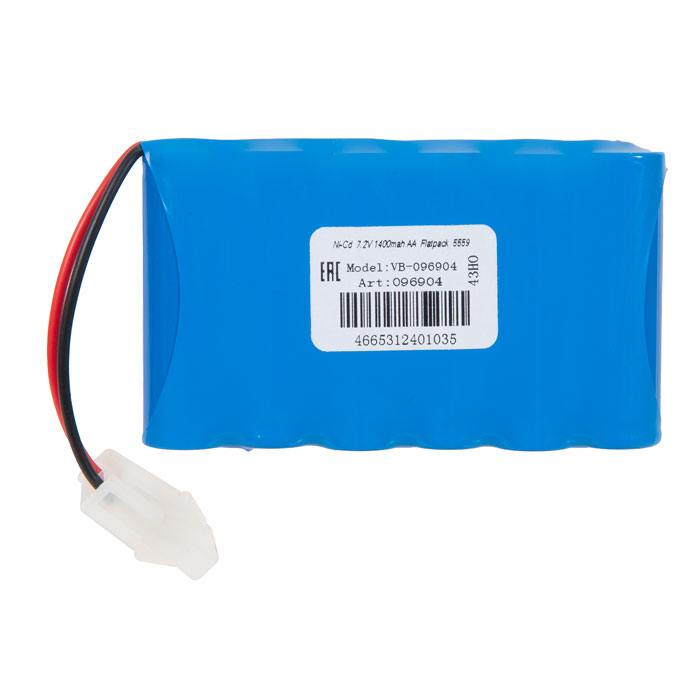 фотография аккумулятор Ni-Cd 7.2V 1400 mAh AA Flatpack разъем 5559 (сделана 10.04.2024) цена: 500 р.