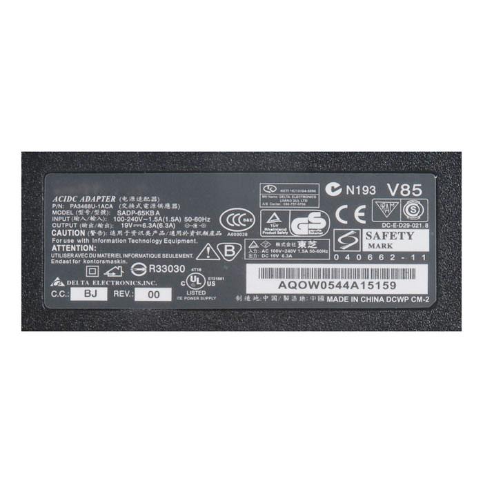 фотография блока питания для ноутбука Toshiba Satellite P20-604 (сделана 08.05.2019) цена: 1590 р.