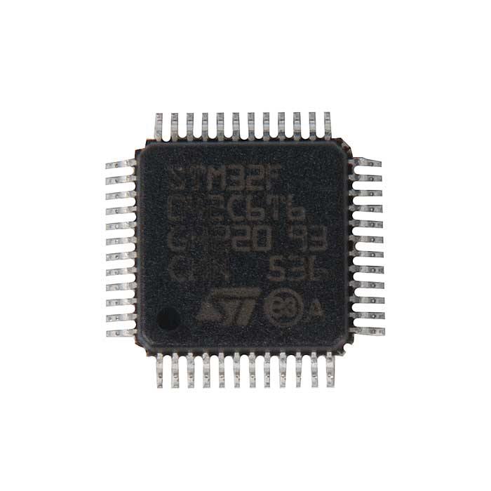 фотография микроконтроллера STM32F042C6T6  (сделана 03.10.2017) цена: 156 р.