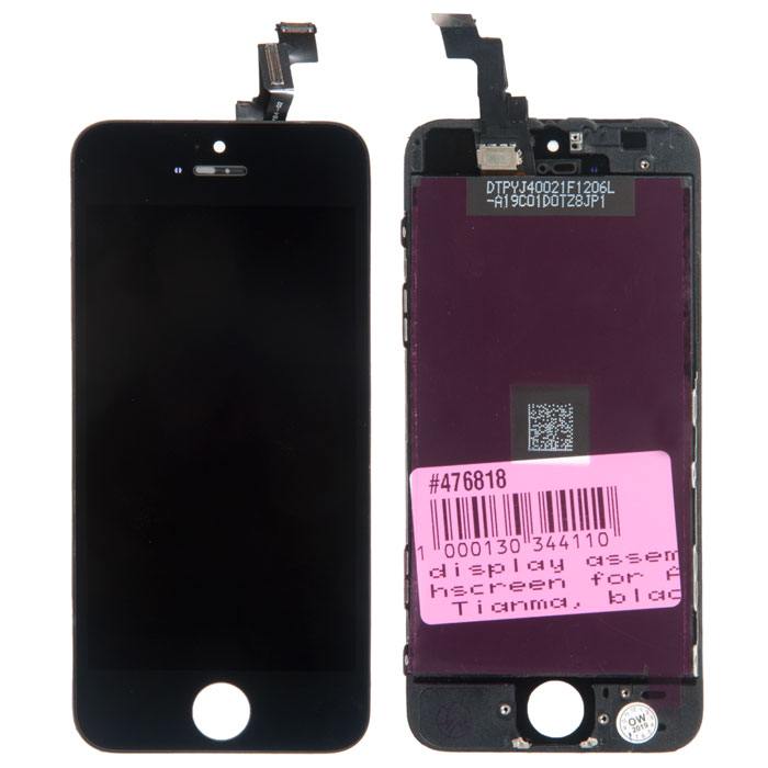 IPhone 5S дисплей в сборе с тачскрином для Apple iPhone 5S Tianma, черный в Самаре