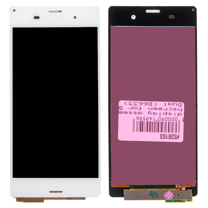 фотография дисплей в сборе с тачскрином для Sony Xperia Z3 Dual (D6633) белый AAA (сделана 22.01.2019) цена: 1335 р.