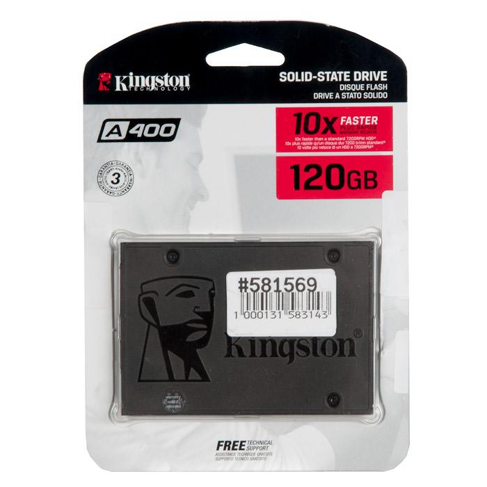 Накопитель kingston. Kingston 120gb sa400s37/120g a400 2.5