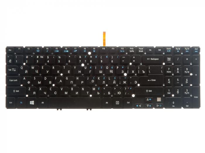 фотография клавиатуры для ноутбука Acer sf134-58-51-nk (сделана 13.11.2019) цена: 1390 р.