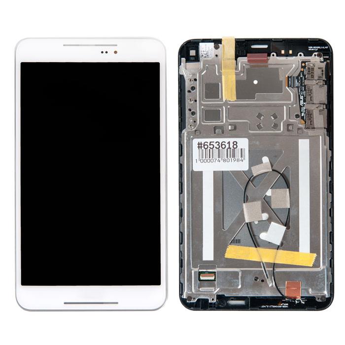фотография дисплей в сборе с тачскрином и передней панелью для Asus FonePad 8 FE380CXG-1G белый, оригинал (сделана 18.12.2018) цена: 1105 р.
