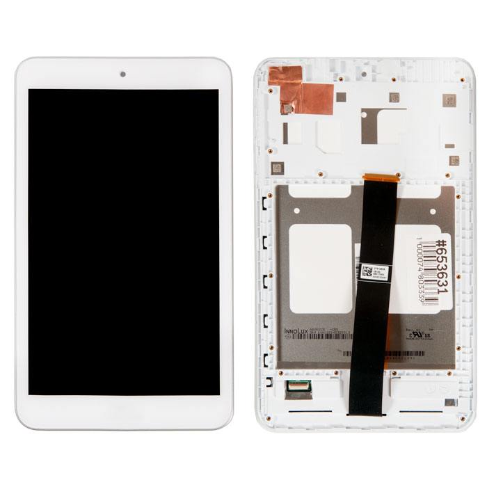 фотография дисплей в сборе с тачскрином и передней панелью для Asus MeMO Pad 8 ME181C-1B белый, оригинал (сделана 18.12.2018) цена: 827 р.