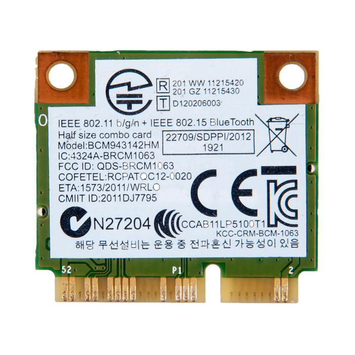 WIFI модуль Intel 3168ngw с креплением. 802.11B. Aux и main на WIFI модуле.