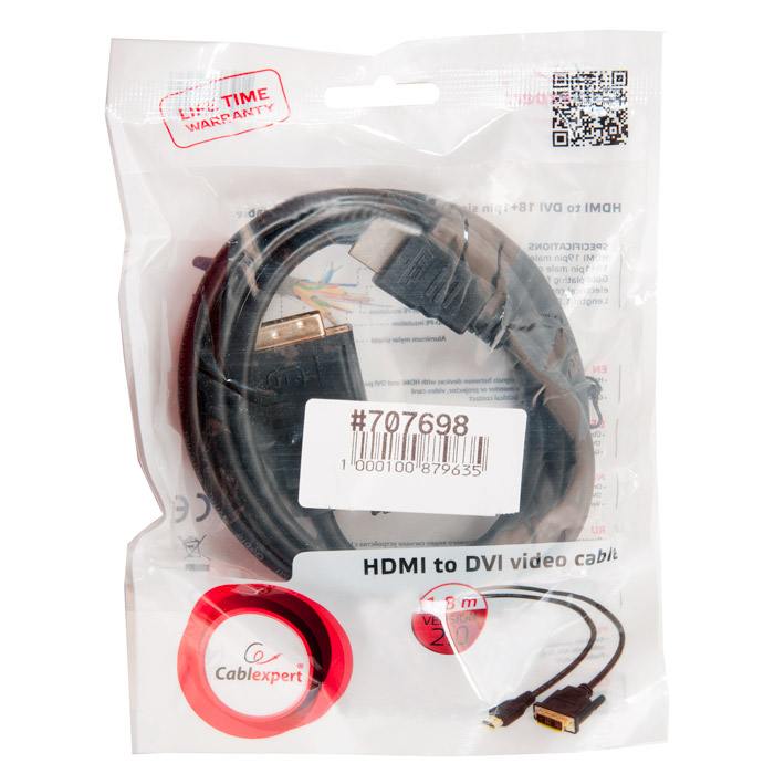 фотография кабеля CC-HDMI-DVI-6 (сделана 27.08.2019) цена: 378 р.