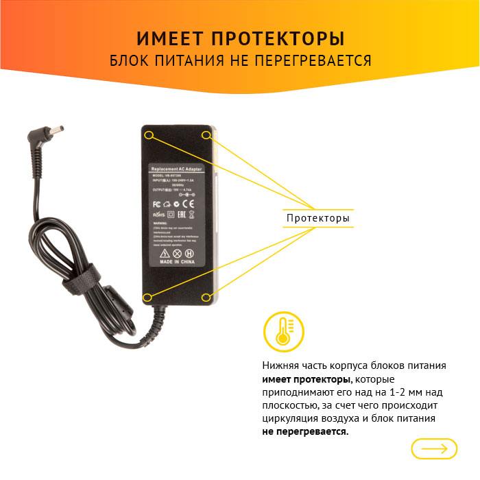фотография блока питания для ноутбука AS9019040135FK (сделана 08.12.2021) цена: 690 р.