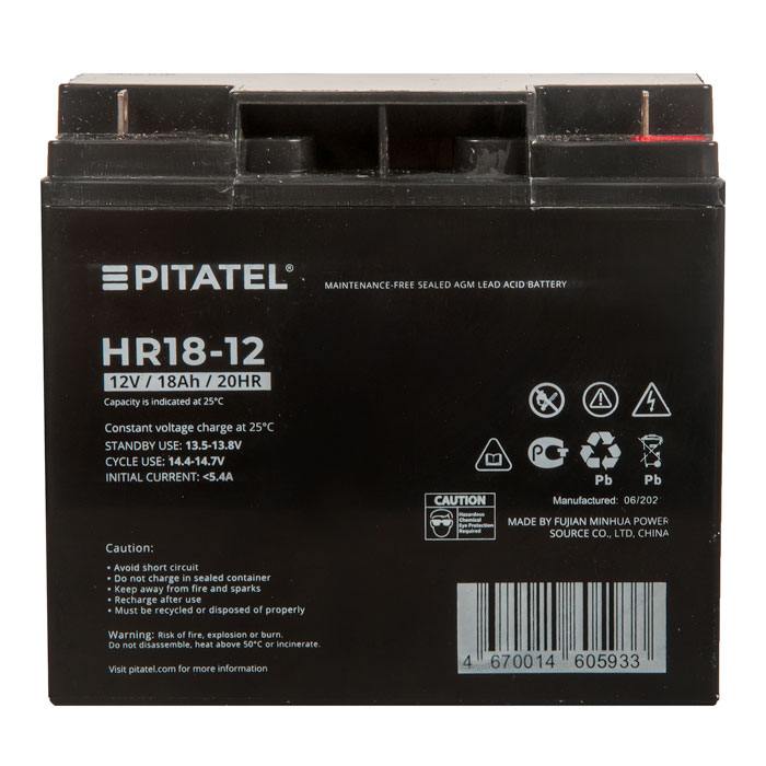 фотография аккумуляторной батареи HR18-12 (сделана 03.02.2022) цена: 4145 р.