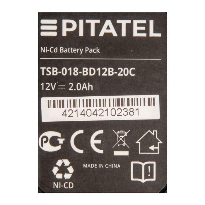 фотография аккумуляторной батареи TSB-018-BD12B-20C (сделана 07.02.2022) цена: 3030 р.