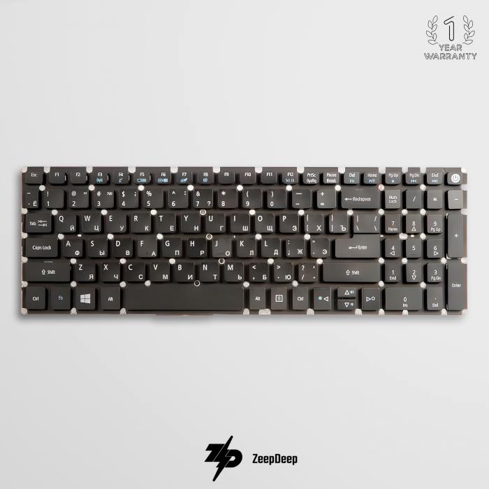 фотография клавиатуры для ноутбука Acer Aspire E5-576G-57ZH (сделана 05.04.2024) цена: 590 р.