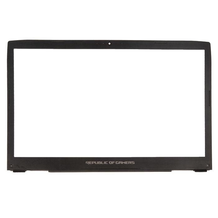фотография рамка экрана (рамка крышки матрицы, LCD Bezel) для ноутбука Asus Rog GL702V  черная, пластиковая. С разбора. 13NB0CQ1AP0211 (сделана 20.02.2023) цена: 688 р.