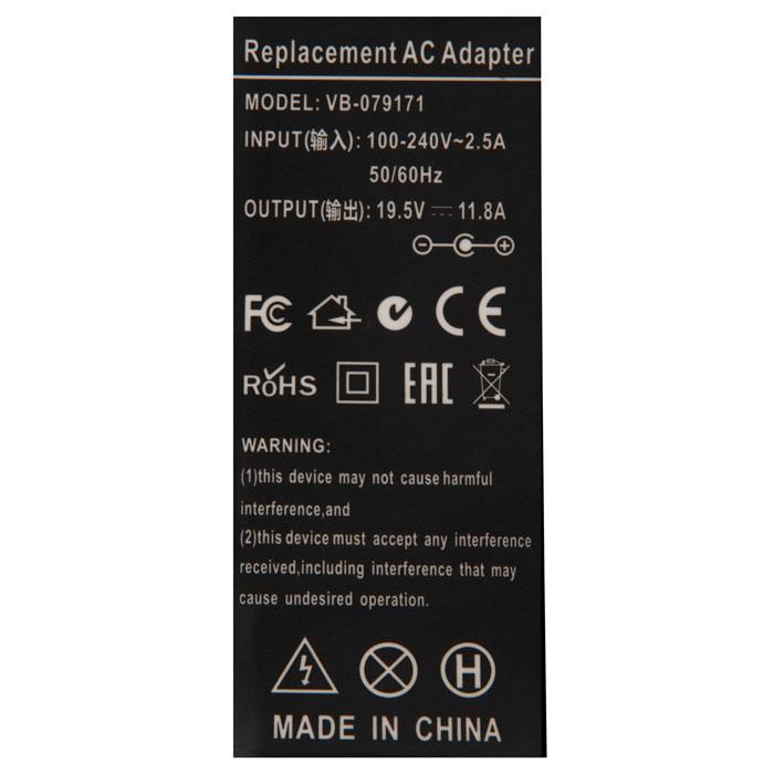 фотография блока питания для ноутбука A17-230P1A (сделана 16.04.2023) цена: 2190 р.