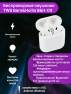 фото беспроводные bluetooth-наушники Barn&Hollis с микрофоном (TWS) B&H-09, белые