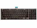 фото клавиатура для ноутбука Toshiba Satellite C850, C850D, C855, C855D, L850, L850D, L855, L855D, черная с серой рамкой, гор. Enter