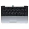 фото клавиатура для ноутбука Asus UX30 с топкейсом, серебристая панель, черные кнопки