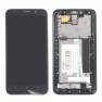 фото дисплей в сборе с тачскрином и передней панелью для Asus ZenFone 2 (ZE551ML) черный (5.5") Ref