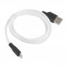 фото кабель USB HOCO X21 Silicone для Lightning, 2.0А, длина 1.0м, белый