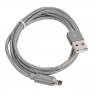 фото кабель USB HOCO U40A Magnetic для Lightning, 2.0А, длина 1.0м, серый