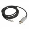 фото кабель HOCO HDMI UA13 для Type-C (L=1.8M) Full HD 4K/2K, серый