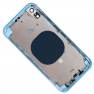 фото задняя крышка в сборе с рамкой для iPhone XR, голубой