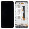 фото дисплей в сборе с тачскрином и рамкой крепления для ASUS ZenFone 3 Max ZC553KL  черный с разбора