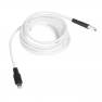 фото кабель USB HOCO X21 Plus Silicone для Lightning, 2.4A, длина 2.0м, белый
