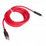 фото кабель USB HOCO X21 Plus Silicone для Micro USB, 2.4А, длина 2.0м, красный