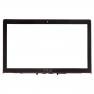 фото рамка экрана (рамка крышки матрицы, LCD Bezel) для ноутбука Asus G501VW, G501JW чёрная с красной полосой, с разбора