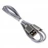 фото кабель USB HOCO X2 knitted для Micro USB, 2.4А, длина 1.0м, серый