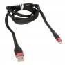 фото кабель USB HOCO U72 Forest Silicone для Lightning, 2.4А, длина 1.2м, черный