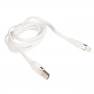 фото кабель USB HOCO U72 Forest Silicone для Lightning, 2.4А, длина 1.2м, белый
