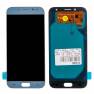 фото дисплей в сборе с тачскрином (модуль) для Samsung Galaxy J7 (SM-J730F) голубой (2017) OLED б/у